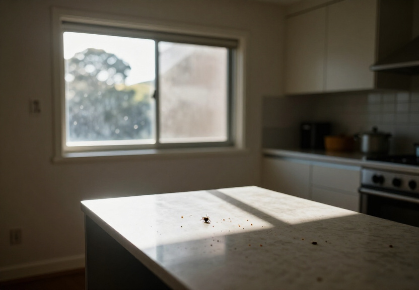 Rodent droppings in a Caringbah garage before treatment